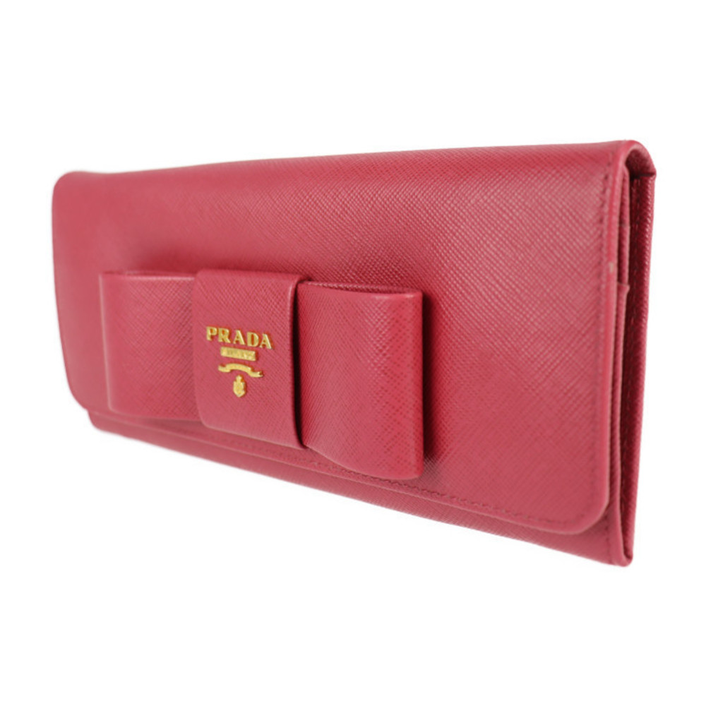 Prada Wallet Saffiano Pink Bifold